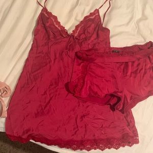 Luxury silk sleepwear.